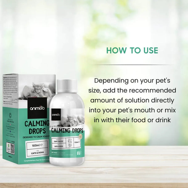 How to use Animigo Calming Drops for pets
