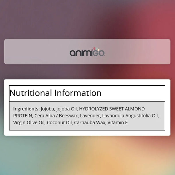 Ingredients of Animigo nose and paw balm for dogs and cats