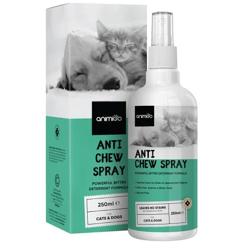 Anti Chew Spray For Dogs and Cats - 250 ml - Bitter Taste Repellent Spray - Animigo