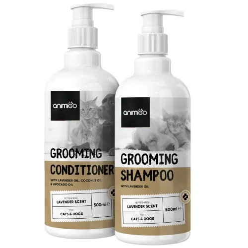 Pet Grooming Combo  500 ml Shampoo and 500 ml Conditioner  All-Breed Cleanser  Animigo