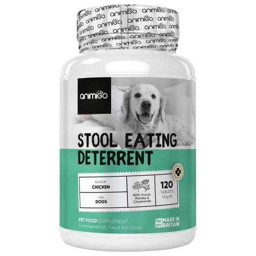 Coprophagia for Dogs - 120 Tablets - Stop Stool Eating Naturally - Freshen Bad Breath - Animigo