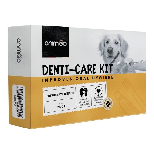 Denti-Care Kit - Daily Use Edible Toothpaste and Accessories for Dogs -  - 2 x 100g Tubes