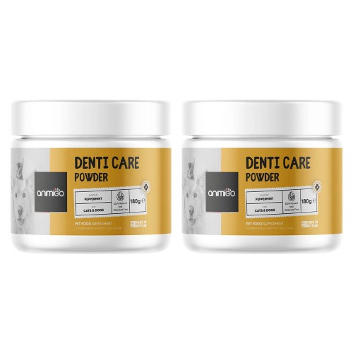 Denti-Care Powder - Natural Dental Care Supplement for Cats and Dogs -  - 180g Tub - 2 Pack