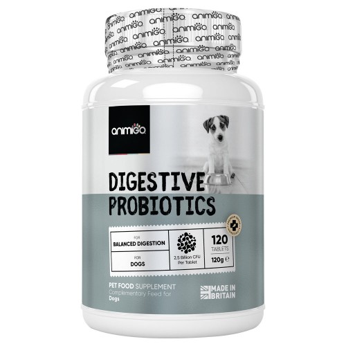 Digestive Probiotics for Dogs - 120 Tablets - Animigo