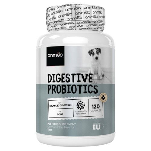 Digestive Probiotics for Dogs - 120 Capsules - Animigo