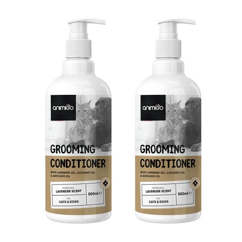 Image of Grooming Conditioner - Natural Pet Conditioner for Sensitive Cats & Dogs - 500 ml - 2 Pack