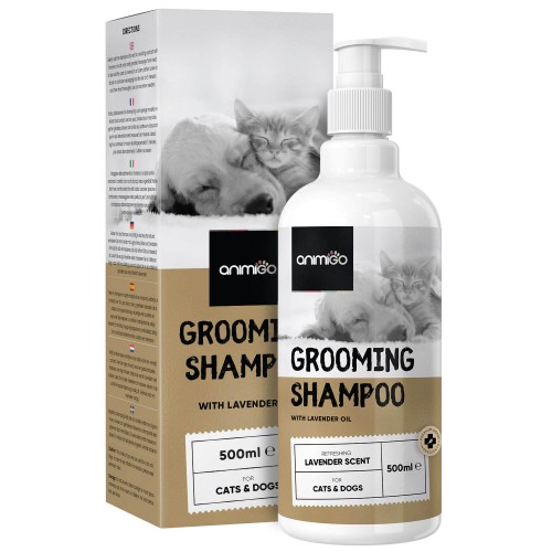 Grooming Shampoo - Give your pet a luxurious bath with Natural Formula - suitable for sensitive Cats & Dogs - 500 ml