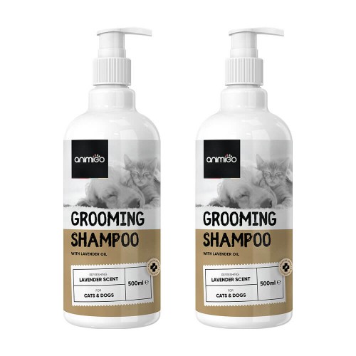Image of Grooming Shampoo - Luxury Natural Formula For Sensitive Cats & Dogs - 500 ml - 2 Pack