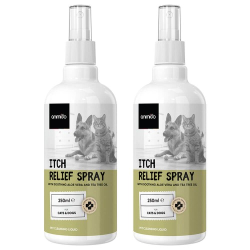 Itch Relief Spray - Natural Solution For Itchy Skin - For Cats & Dogs - 250 ml - 2 Pack