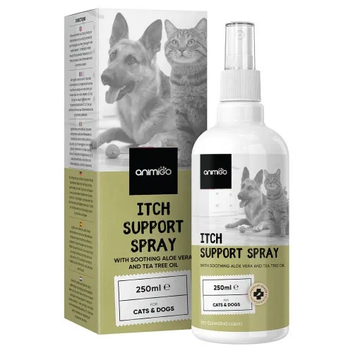 Dog Itchy Skin Spray - 250 ml - With 98% Absorption rate - Animigo