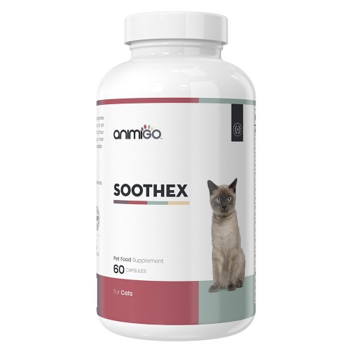 Soothex For Cats - Natural Calming Supplement For Anxious Cats - 60 Tablets