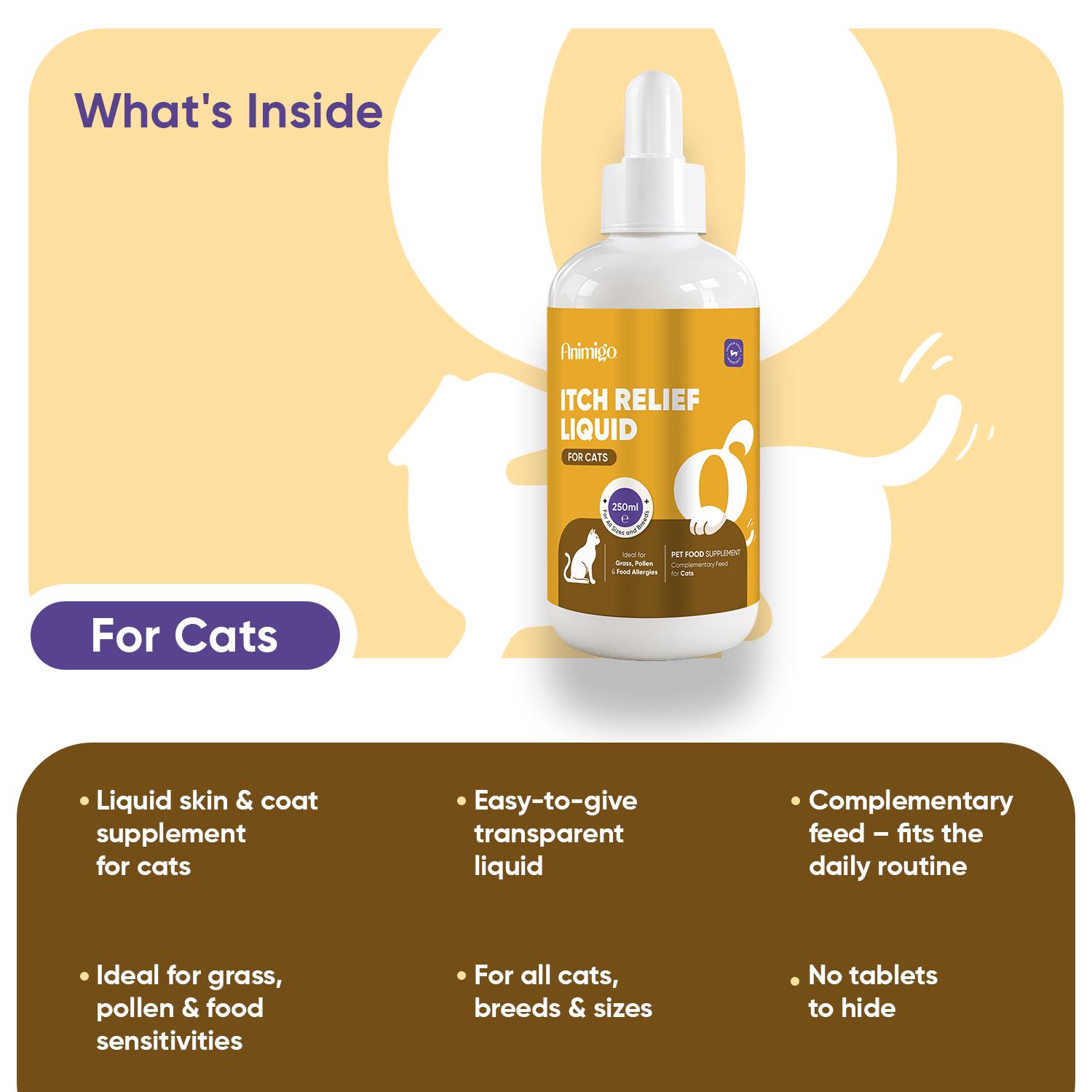Itch Relief for Cats 250ml Liquid