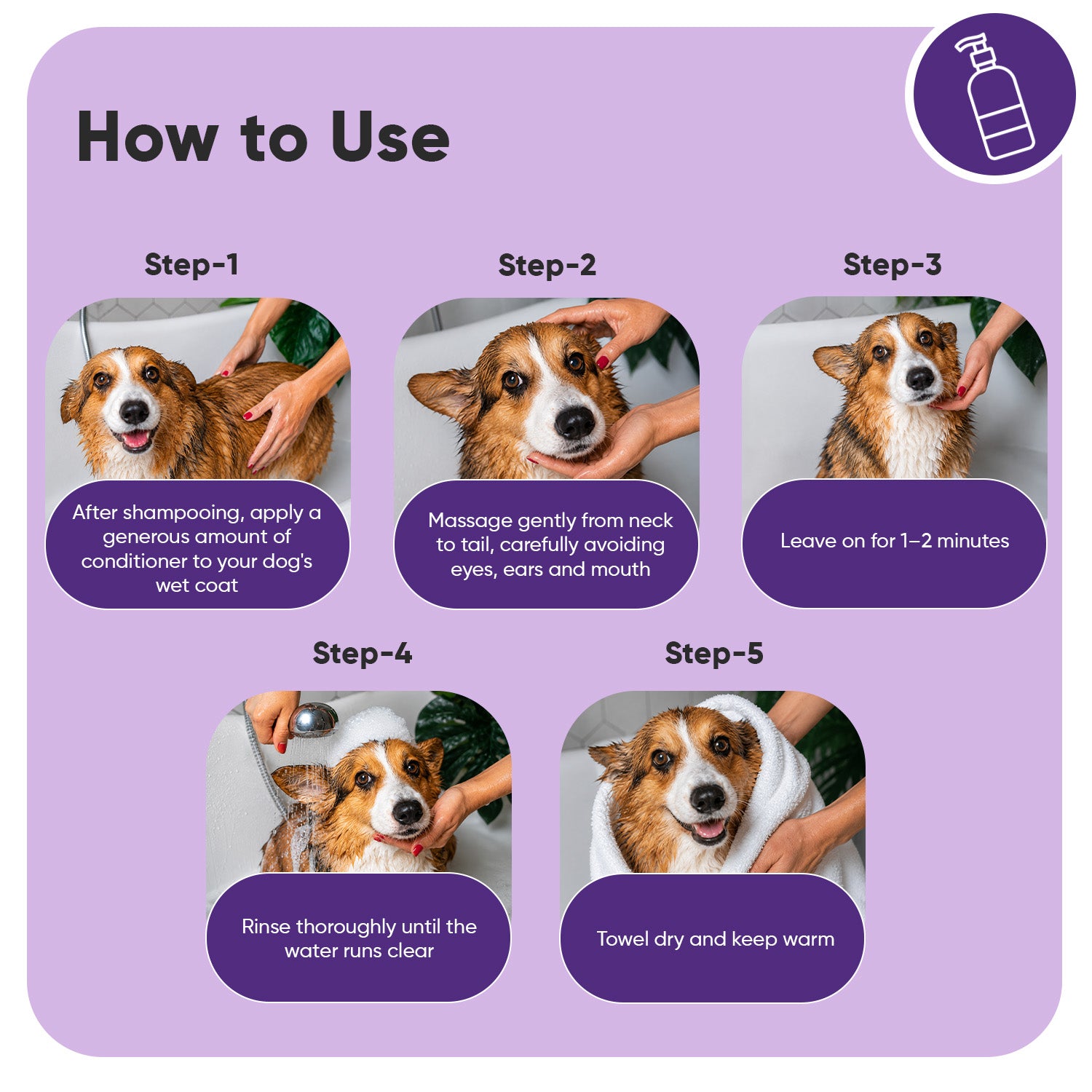 Grooming Conditioner for Dogs 500ml