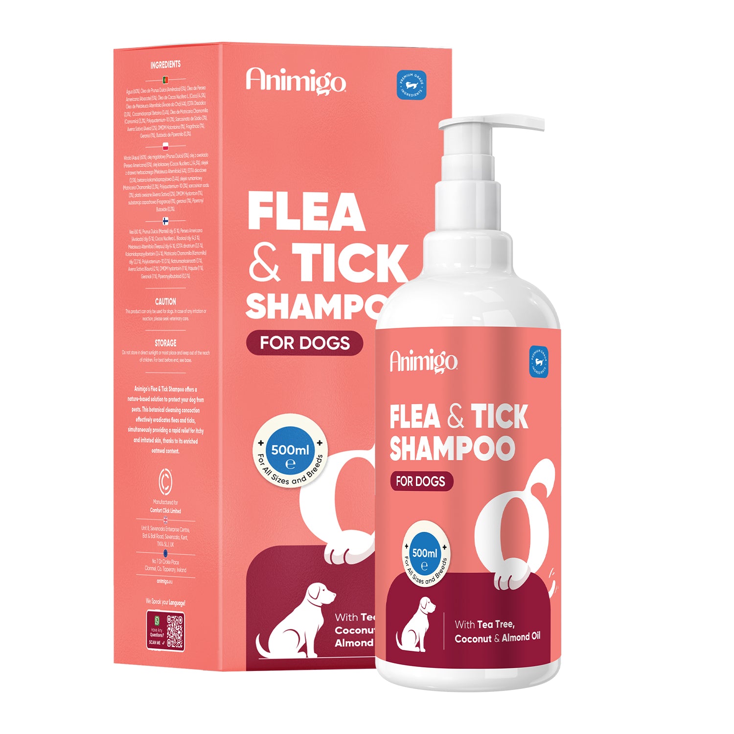 Flea & Tick Shampoo for Dogs 500ml