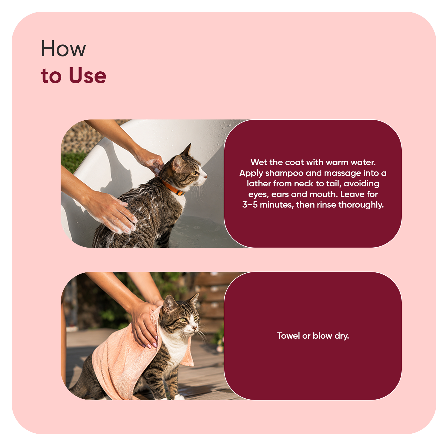 Flea & Tick Shampoo for Cats 500ml
