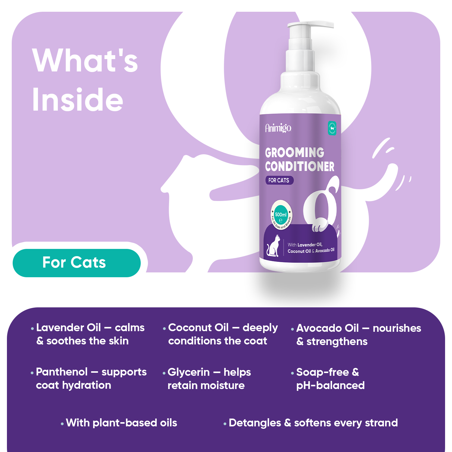 Grooming Conditioner for Cats 500ml