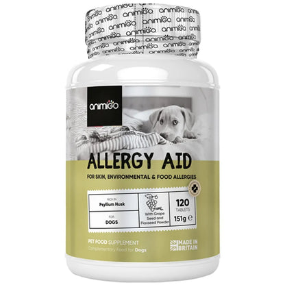 Allergy Aid for Dogs Natural Allergy Tablets for Dogs Animigo