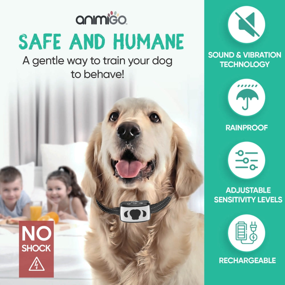 Anti Bark Collar | Non-Electric Shock Dog Training Technology | Animigo ANIMIGO UK Anti Bark Collar | Non-Electric Shock Dog Training Technology | Animigo ANIMIGO UK