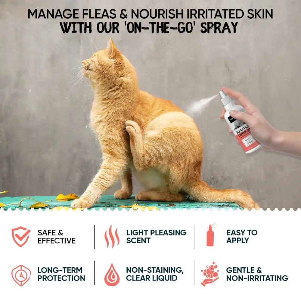 Flea Tick Control for Dogs Cats Tick Repellant for Dogs Cats Animigo UK