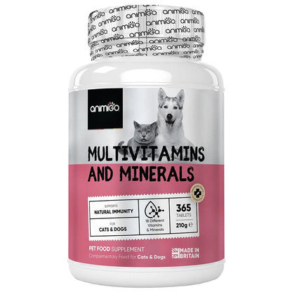 Multivitamins and Minerals Tablet Supplement for Dogs and Cats